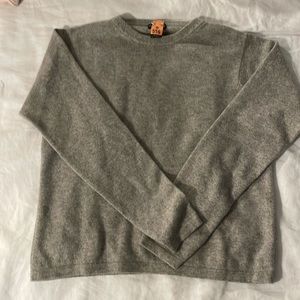 Kirkland Signature Women’s Gray Cashmere Crew Neck Sweater Size M